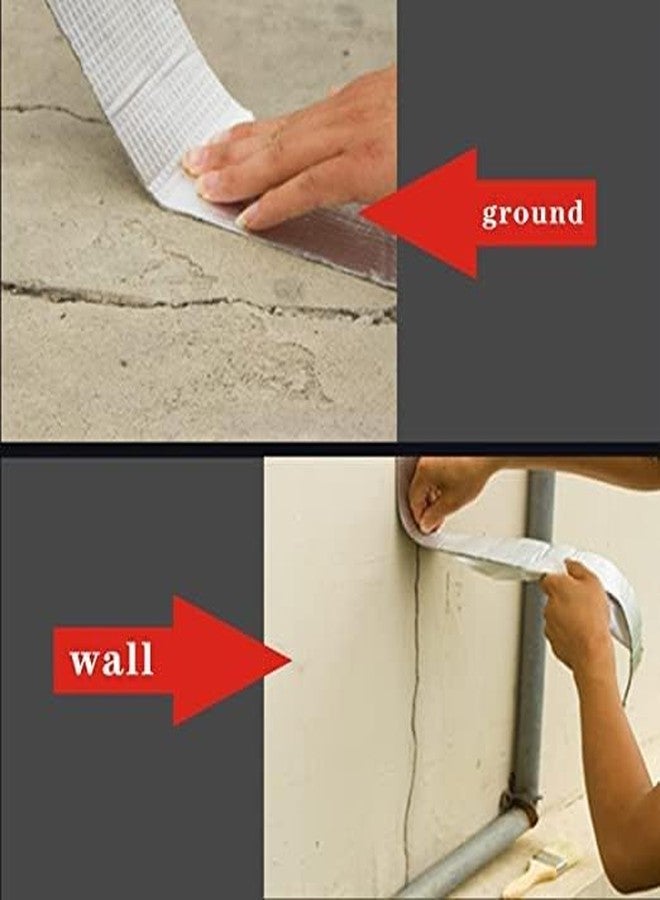 SWAMINE Leakage Repair Water Proof Tape For Pipe Leakage Duct Tape Water Leakage Tape Solution Aluminium Foil Tape Waterproof Adhesive Tape Sealing Butyl Rubber Elephant Tape For Leakage (10cm*5m) - Image 3